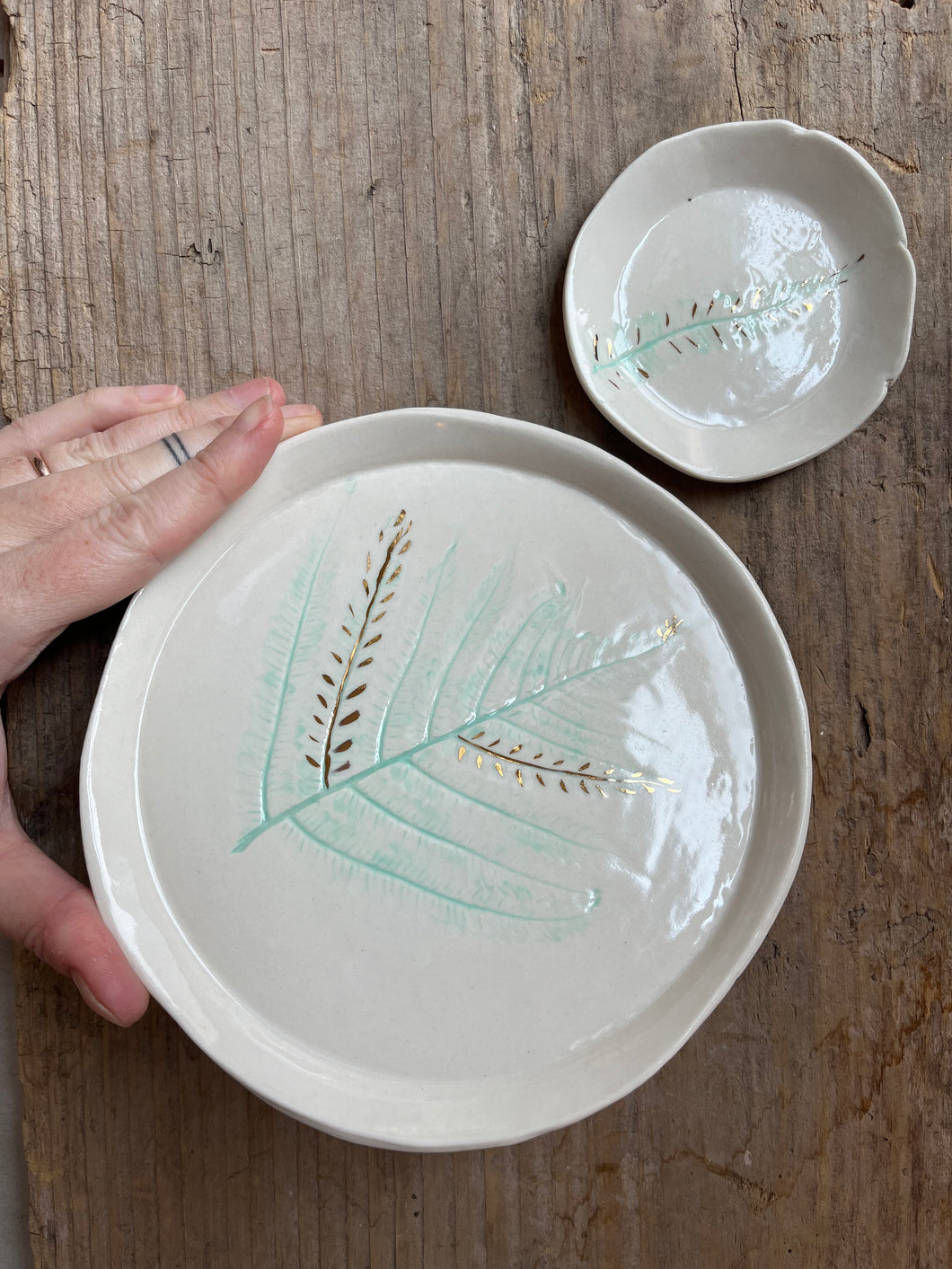 Fern Plates SET (decorative)