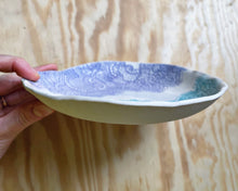 Load image into Gallery viewer, Lavender &amp; Turquoise Lace Dish
