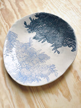 Load image into Gallery viewer, Navy &amp; Baby Blue Lace Dish
