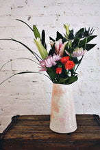 Load image into Gallery viewer, Blush &amp; Pale Pink Lace Vase
