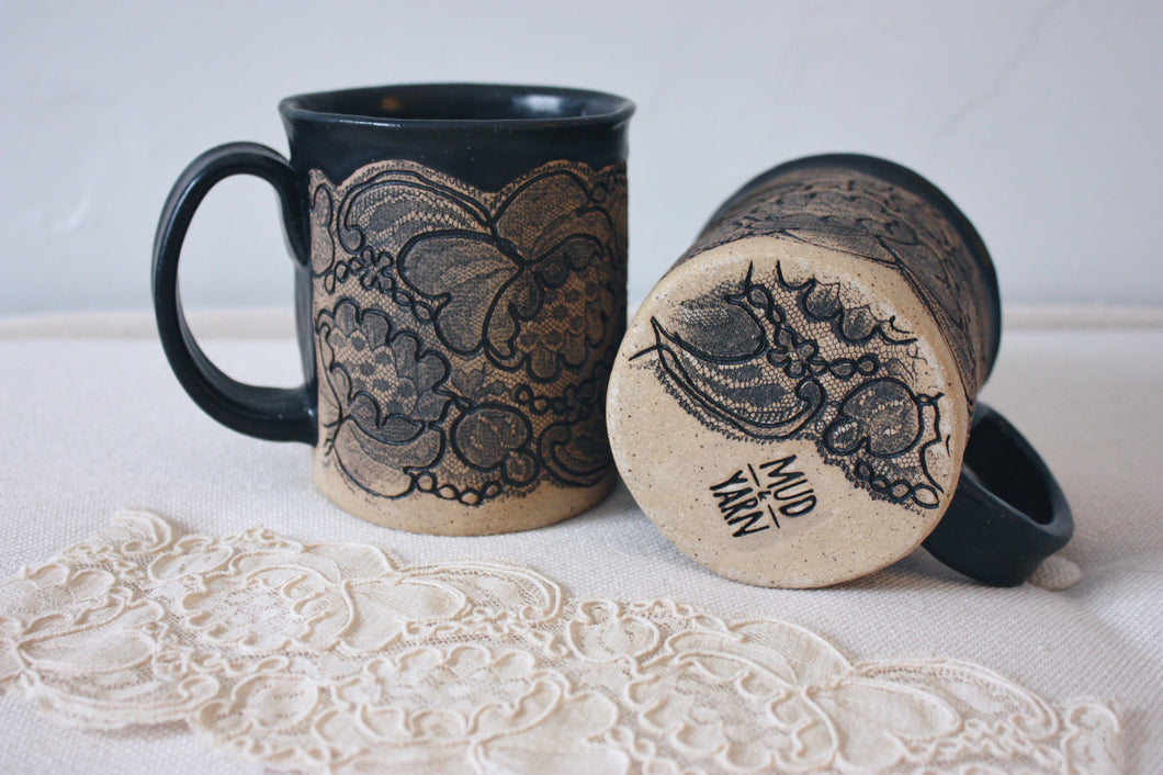 CUSTOM Sentimental Lace Mug