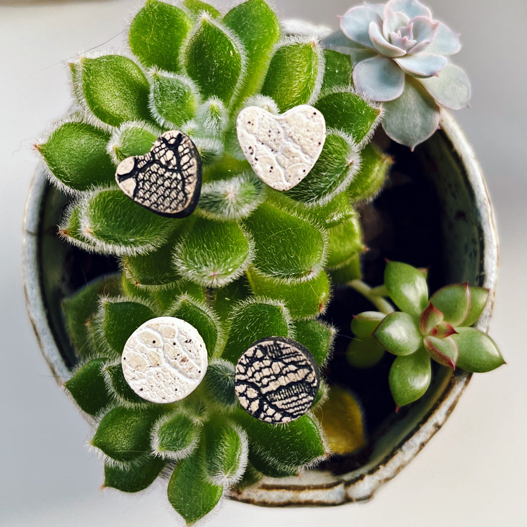 SALE! Lace Ceramic Studs