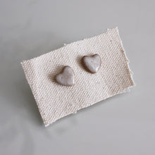 Load image into Gallery viewer, SALE! Icy Crackle Heart Studs
