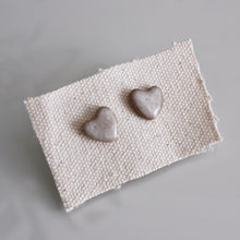 Load image into Gallery viewer, SALE! Icy Crackle Heart Studs
